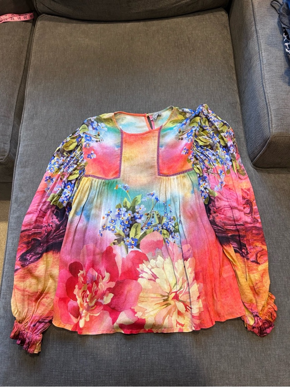 Bl-nk Miranda Peasant Blouse - Picture 2 of 4